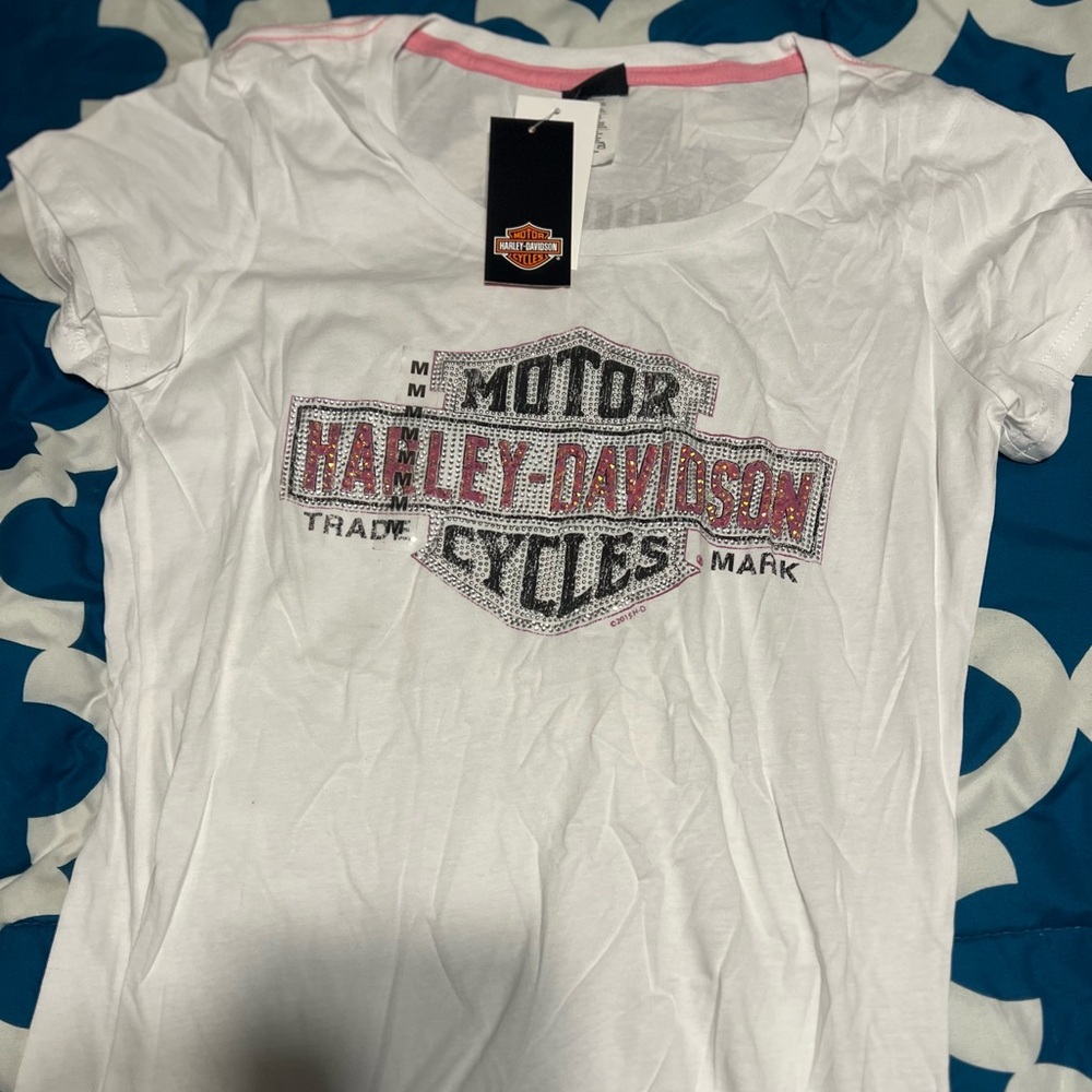 Harley-Davidson White Graphic T-Shirt